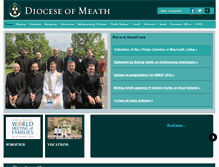 Tablet Screenshot of dioceseofmeath.ie